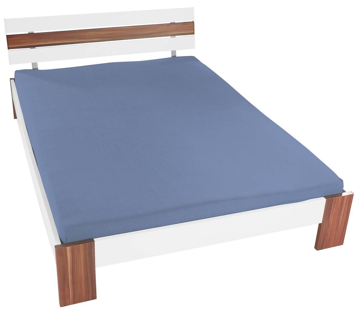 oh cosy Spannbetttuch Jersey hellblau 50% Baumwolle, 50% Polyester B/L: ca. 150x200 cm