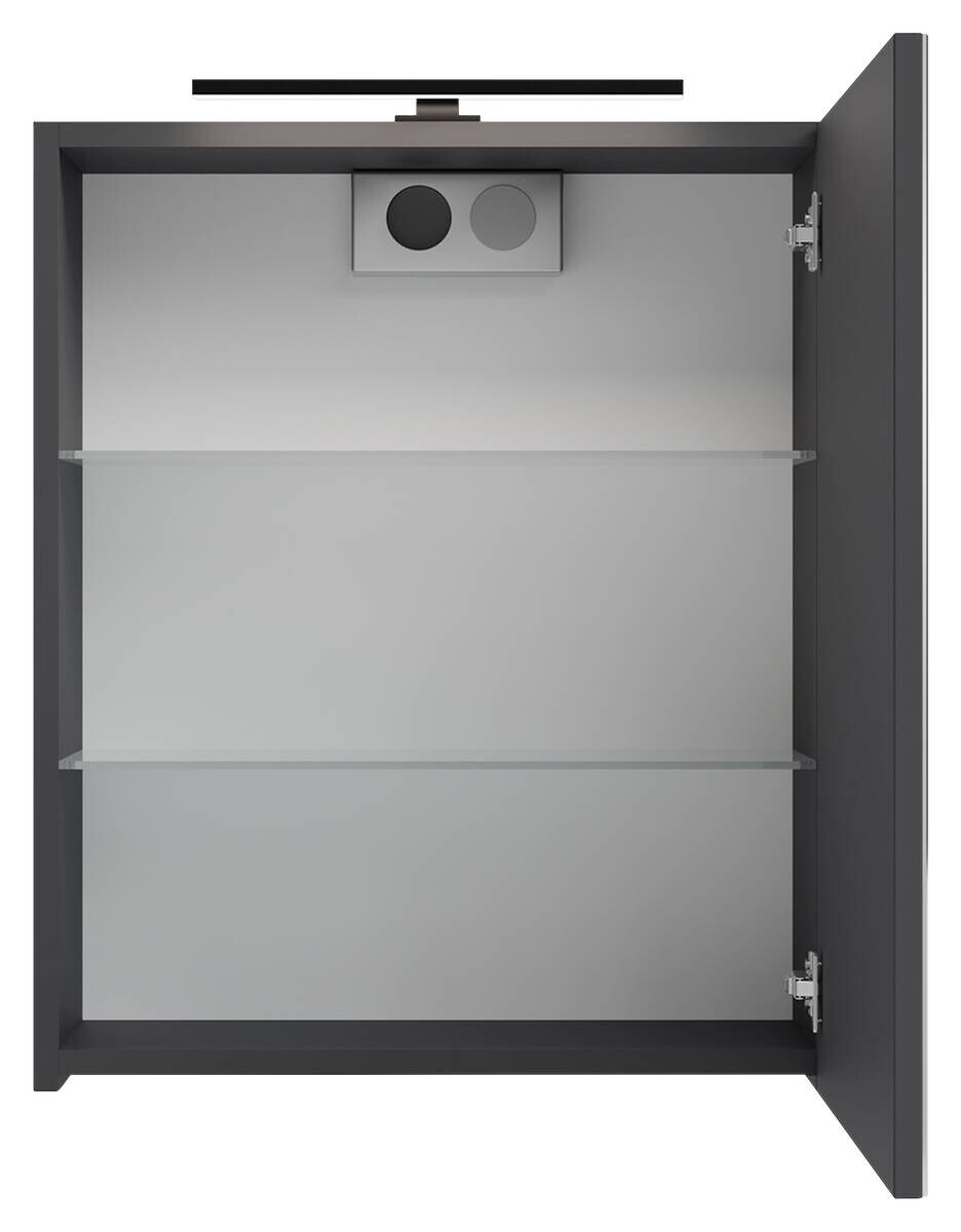 Spiegelschrank SPREE anthrazit B/H/T: ca. 50x60x15 cm