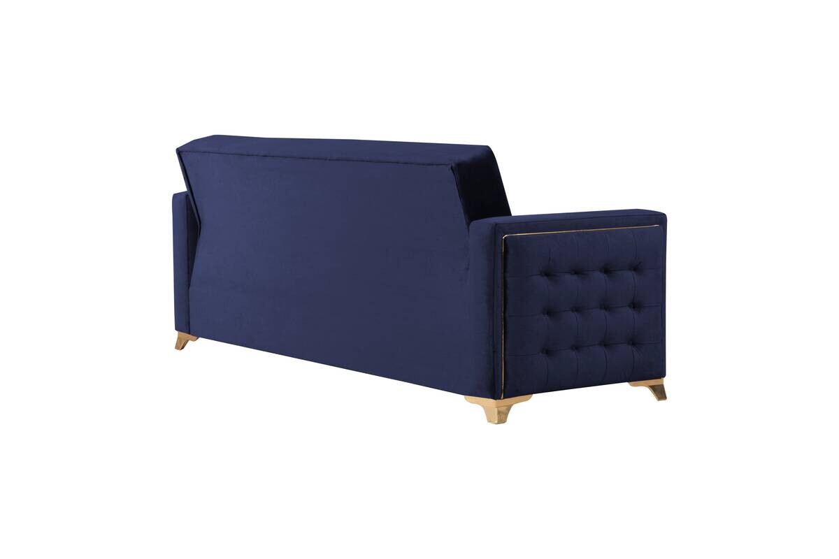 Sofa 3-2-1 Cavana nachtblau Microfaser