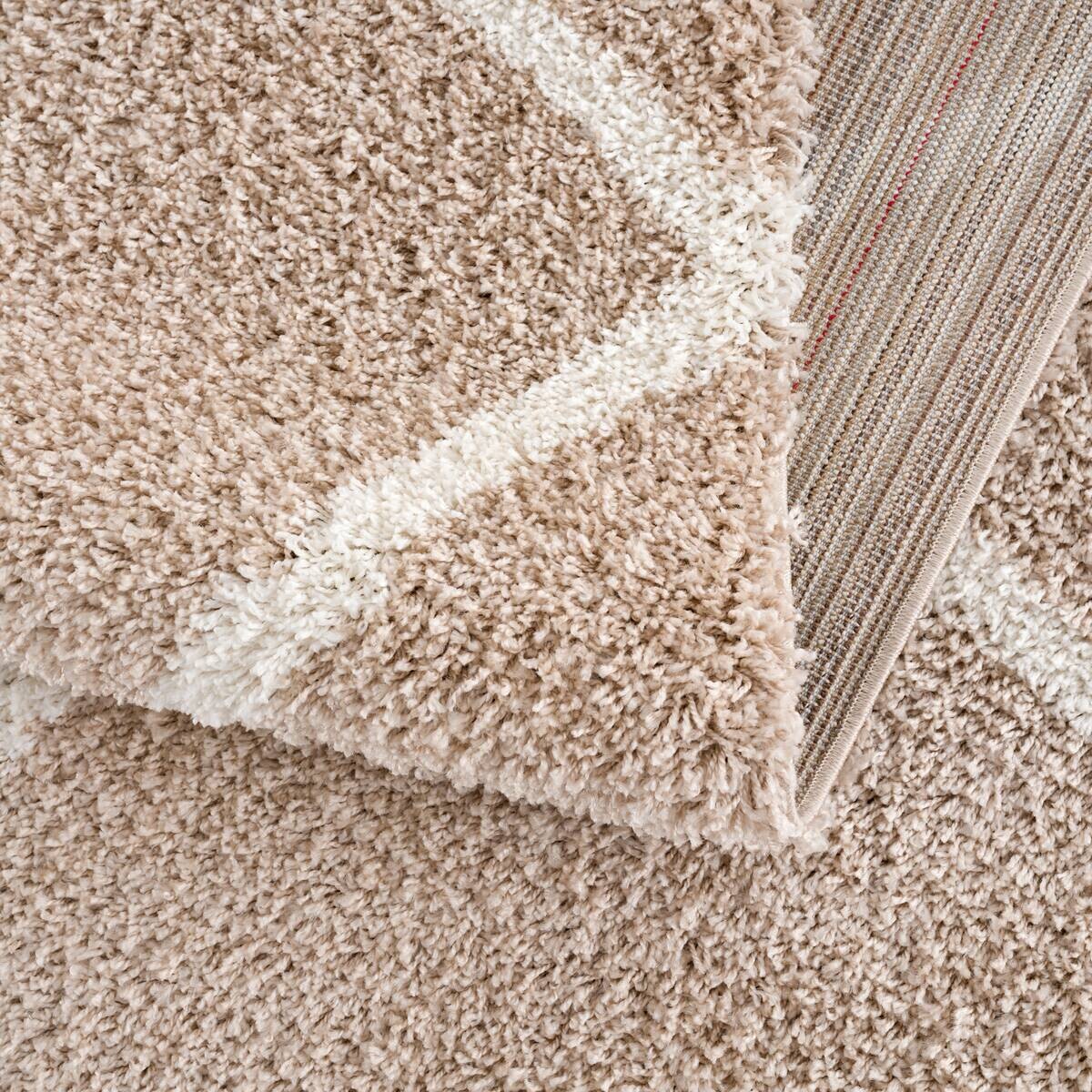 Sanat Hochflorteppich MADRID beige B/L: ca. 80x150 cm