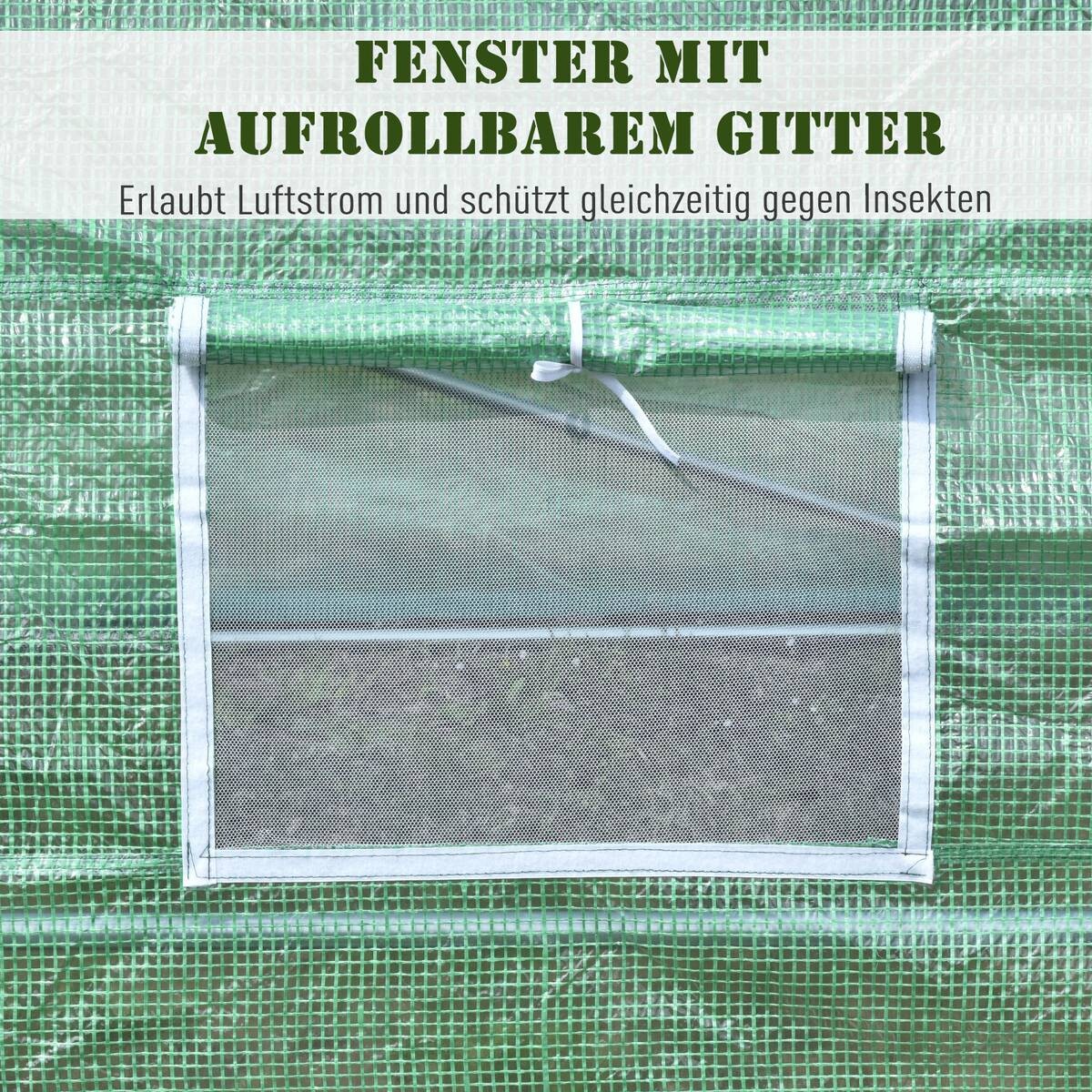 Outsunny Foliengewächshaus B/H/L: ca. 300x200x600 cm