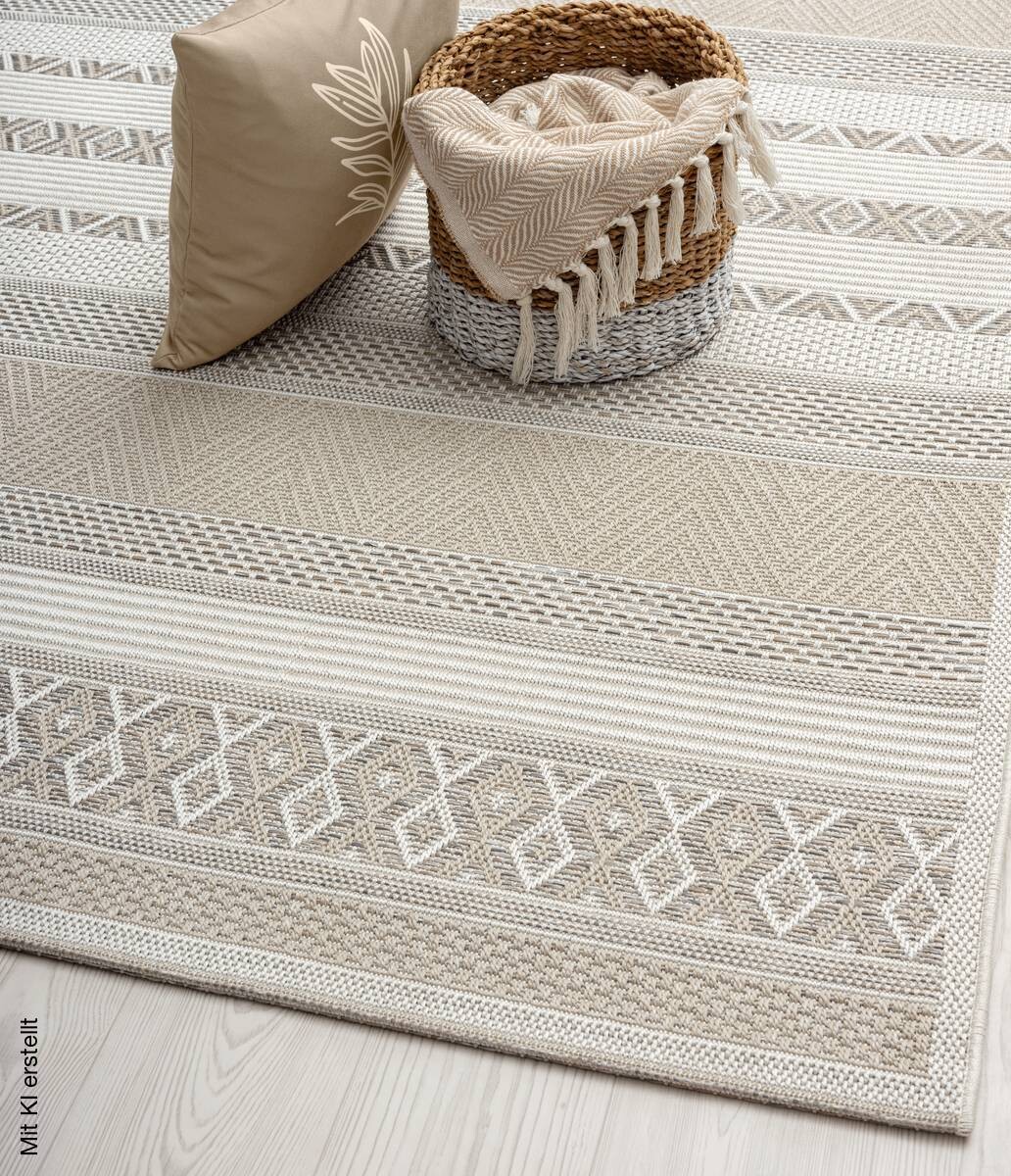 Merinos Teppich Ottowa beige B/L: ca. 240x340 cm