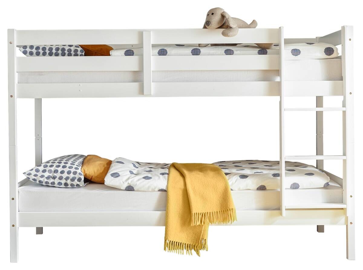 Etagenbett Casper kiefer weiß Liegefläche B/L: ca. 90x200 cm
