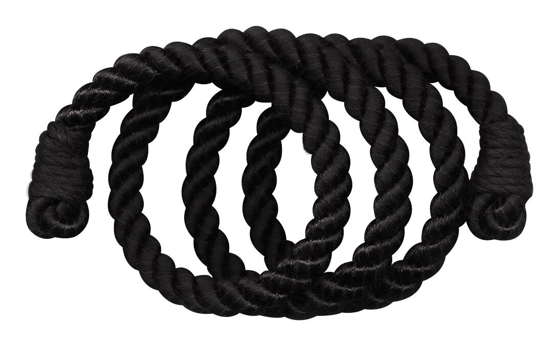 Dekospirale schwarz 53% Viskose, 47% Baumwolle