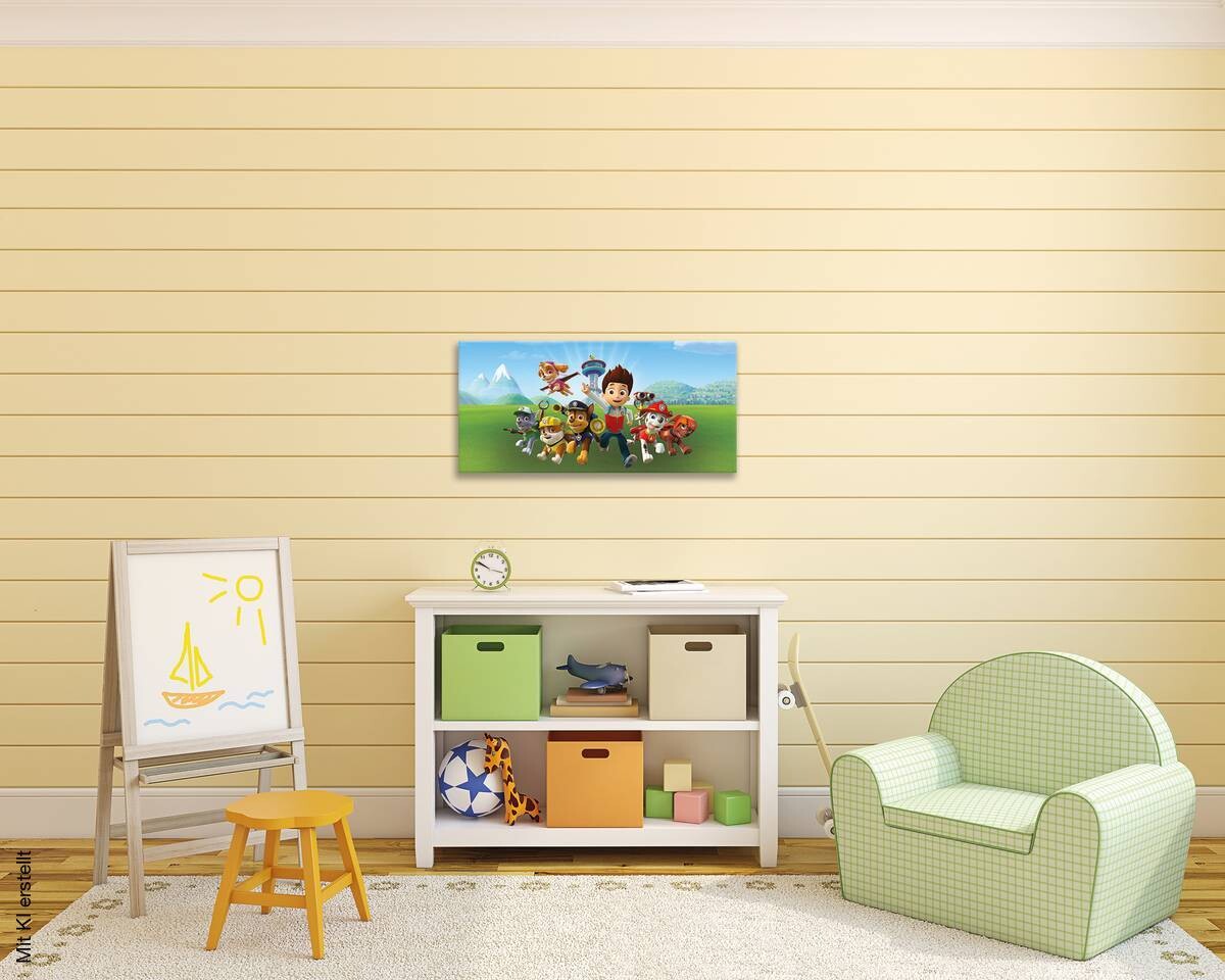 Keilrahmenbild Paw Patrol B/L: ca. 70x33 cm