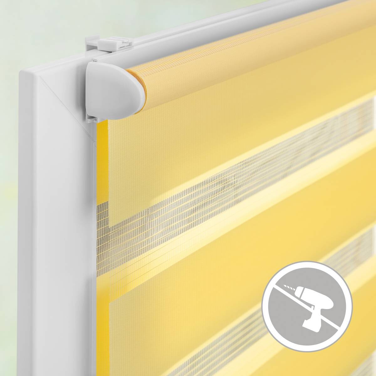 LICHTBLICK Doppelrollo Duo gelb B/L: ca. 55x150 cm