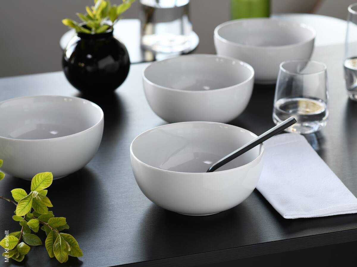 CreaTable Schüssel-Set Allround Weiss weiß Porzellan