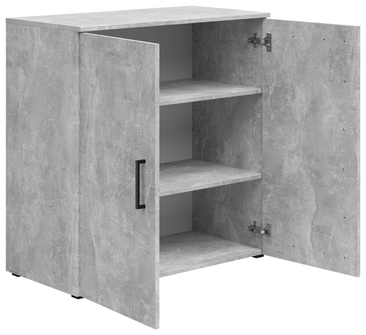 Kommode Multi-Stauraum Typ 24 Beton Optik B/H/T: ca. 80x83x40 cm