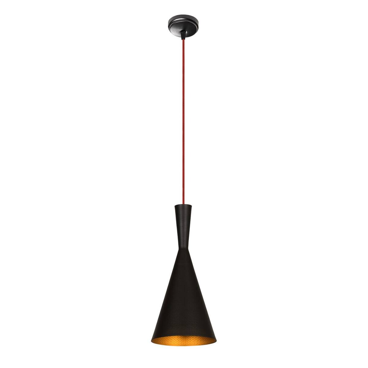 Opviq Pendelleuchte Elmas schwarz rot Eisen B/H/T/L/D: ca. 19x140x19x19x19 cm E27 1 Brennstellen
