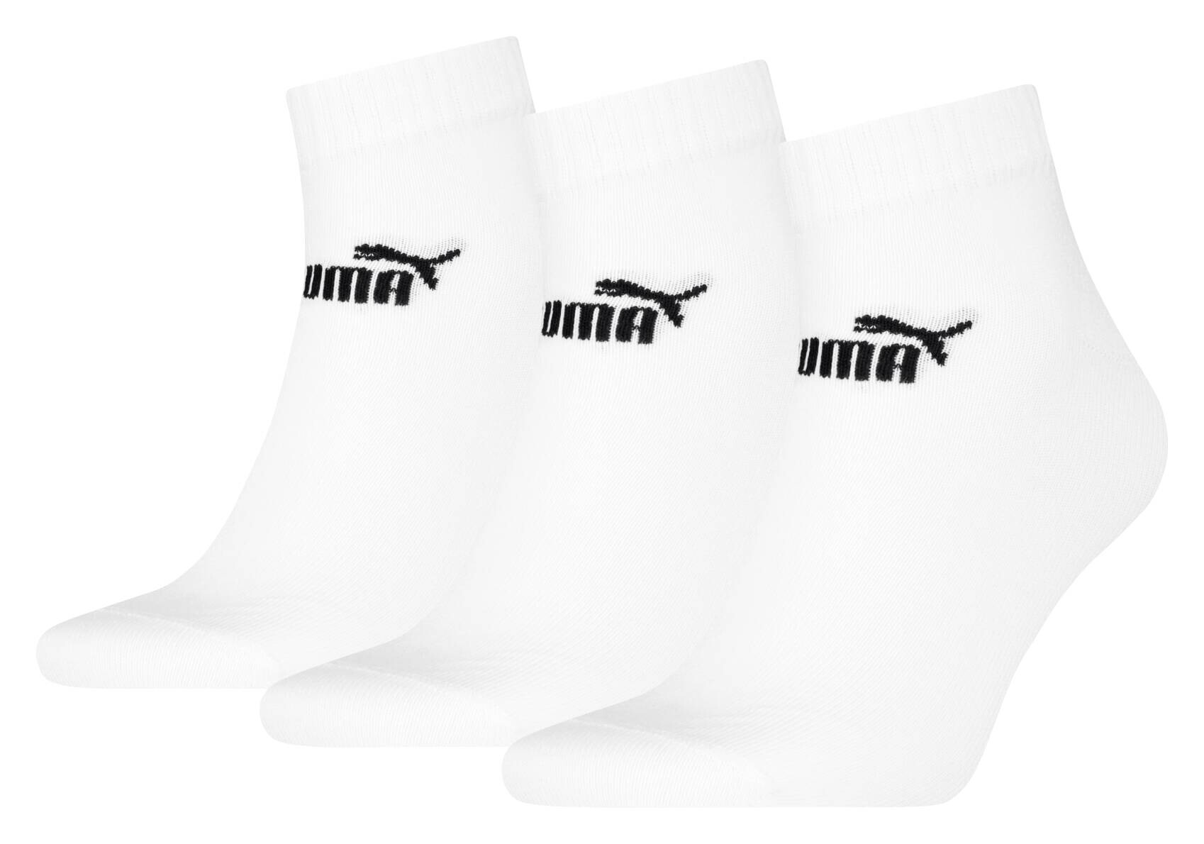 Puma Damen & Herren-Socken Puma weiß 3 Packstücke Größe 43-44