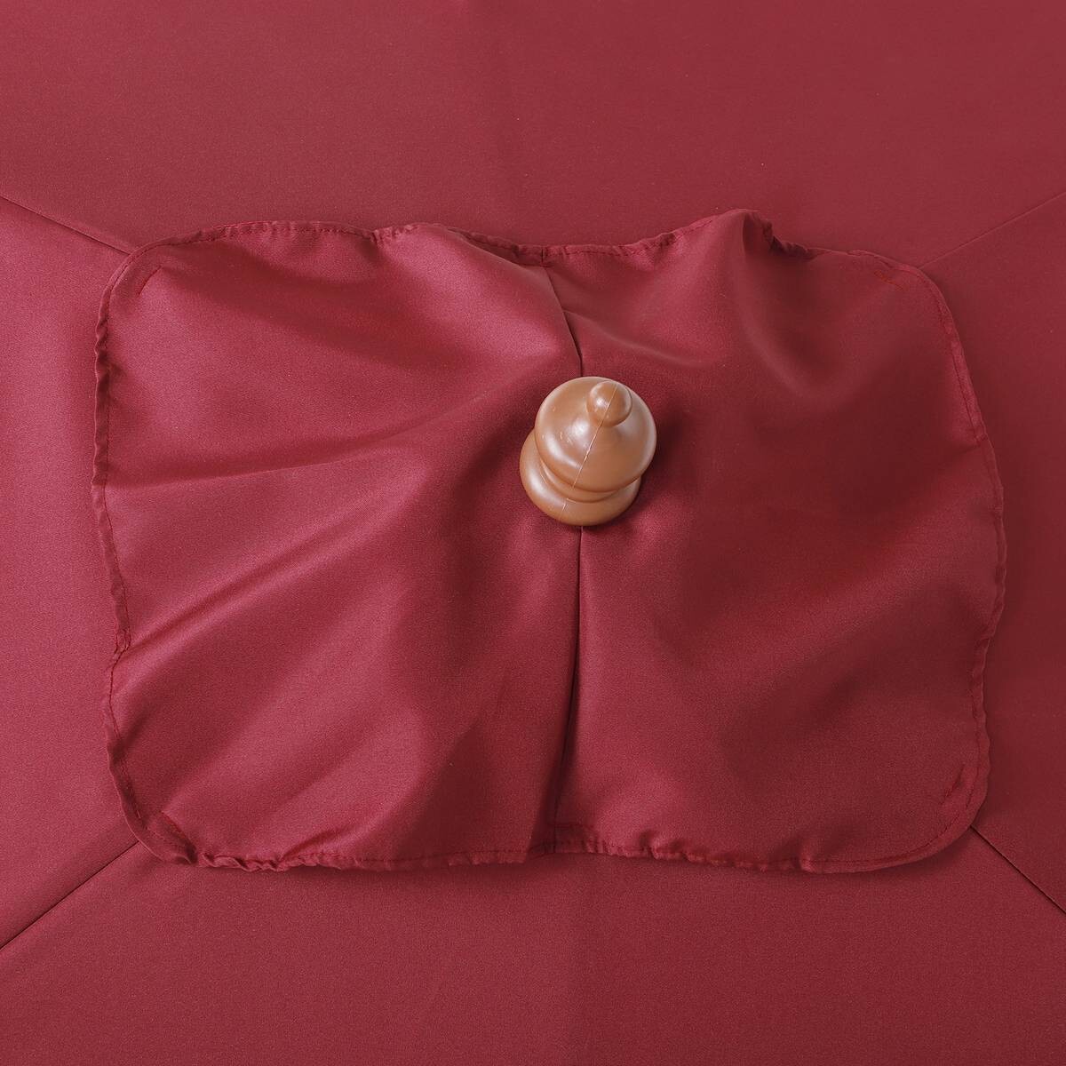 Outsunny Sonnenschirm weinrot Holz B/H/L: ca. 150x230x200 cm