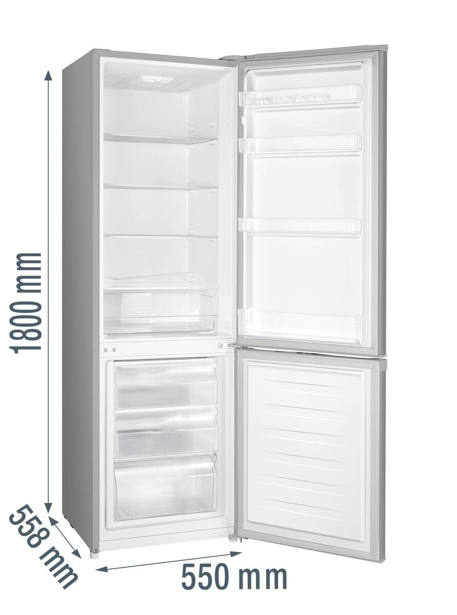 Gorenje Kühl-/Gefrierkombination RK418DPS4I silber B/H/T: ca. 55x180x55,7 cm