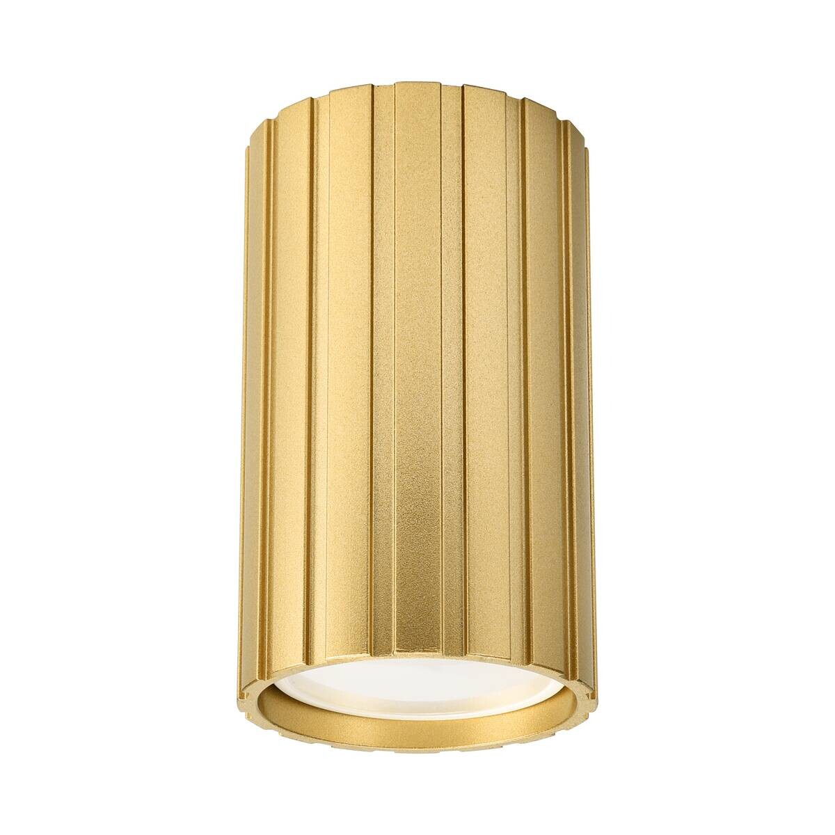 Lamkur Strahler Prisma gold Stahl B/H/L: ca. 6,5x10x6,5 cm 1 Brennstellen