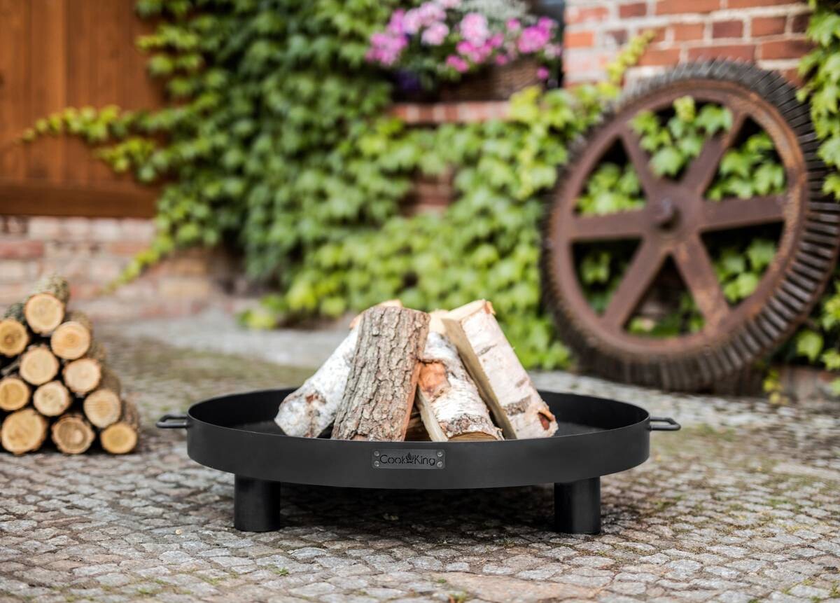 CookKing Feuerschale Tunis 60 schwarz Stahl B/H/T: ca. 60x20x60 cm