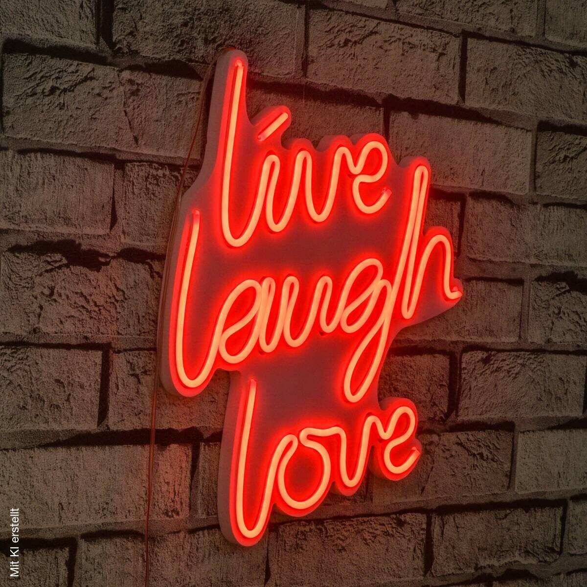 Opviq LED-Wandleuchte rot PVC B/H/T/L: ca. 30,5x35,5x2x30,5 cm