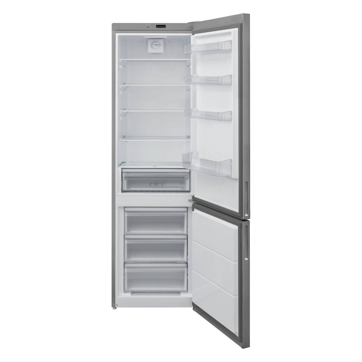 TELEFUNKEN Kühl-/Gefrierkombination TF-KS-483PID EEK: D Spektrum: A bis G Kühlen: 271 Gefrieren: 107 37dB Inox B/H/T: ca. 60x201x65 cm