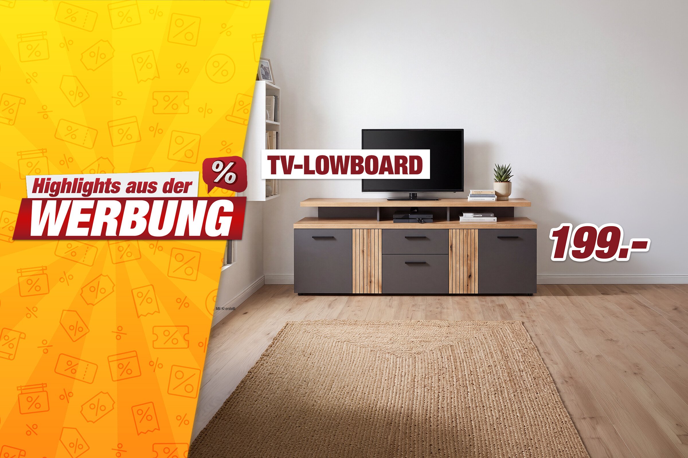 Unsere Werbe Highlights -TV-Lowboard