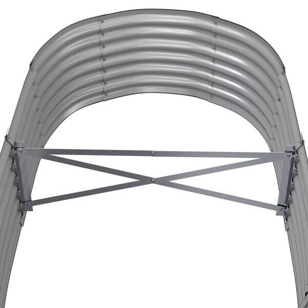 Hochbeet grau Stahl B/H/L: ca. 80x36x152 cm
