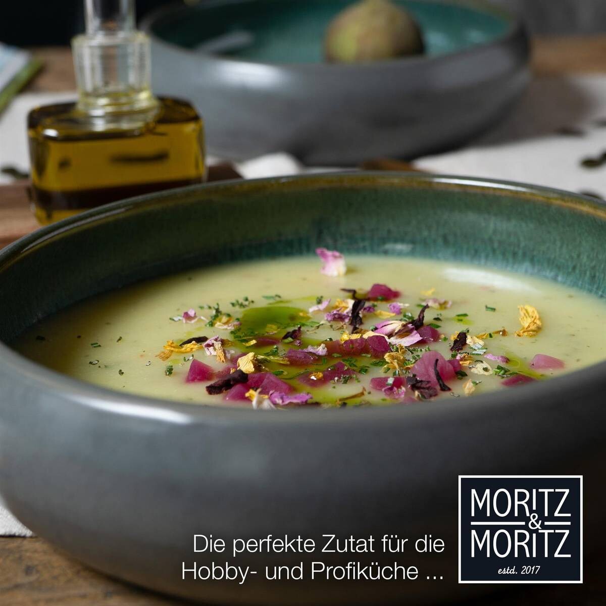 Moritz & Moritz Essteller tief grün Steinzeug H/D: ca. 5x19 cm