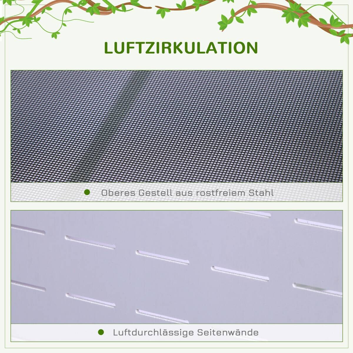 PawHut Terrarium silber Polyester B/H/L: ca. 40x120x40 cm