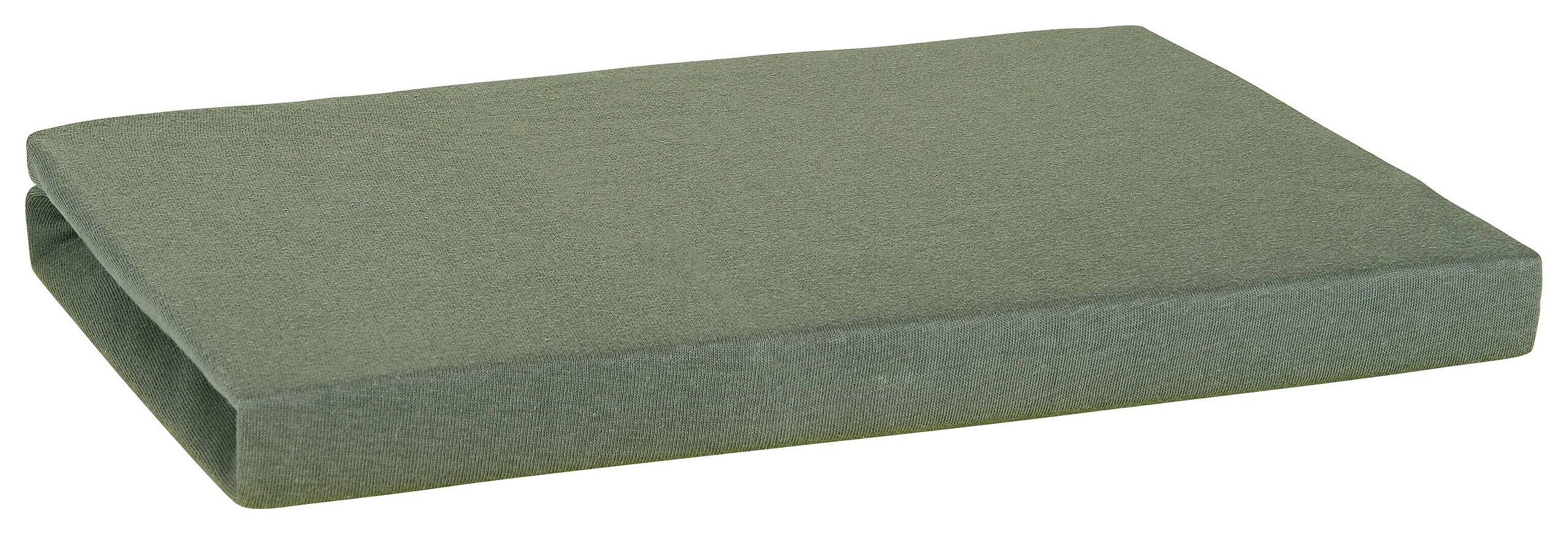 Elegance Jersey Spannbetttuch olive 100% Baumwolle B/L: ca. 100x200 cm