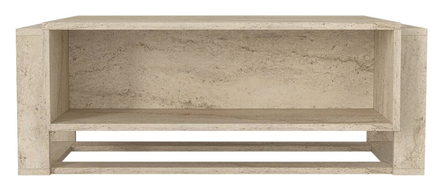 moebel17 Couchtisch Bianco beige Spanplatte B/H/T: ca. 107x41x60 cm