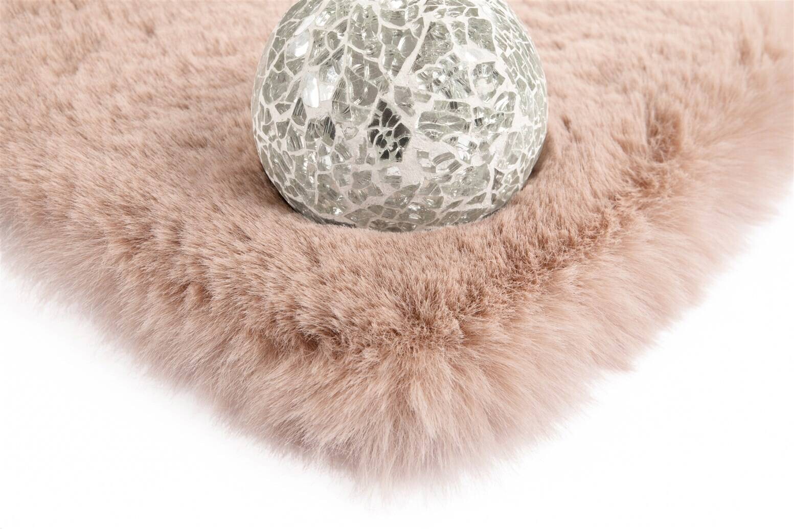 Padiro Hochflorteppich Rabbit Light 525 creme B/H/L: ca. 120x3,6x120 cm