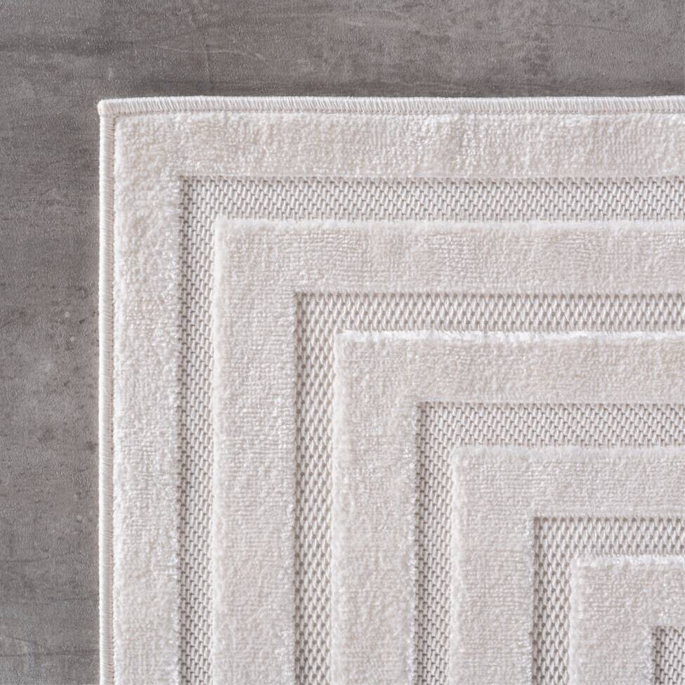 Ayyildiz Kurzflorteppich DOHA creme B/L: ca. 120x170 cm