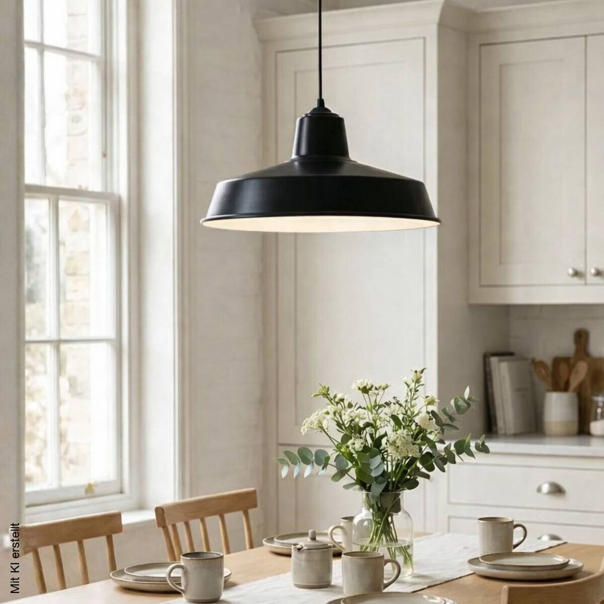 Opviq Pendelleuchte schwarz B/H/T: ca. 35x100x35 cm E27 1 Brennstellen
