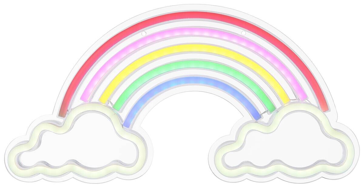 POCOline Neon Wandleuchte Rainbow multicolor B/H: ca. 40x42 cm