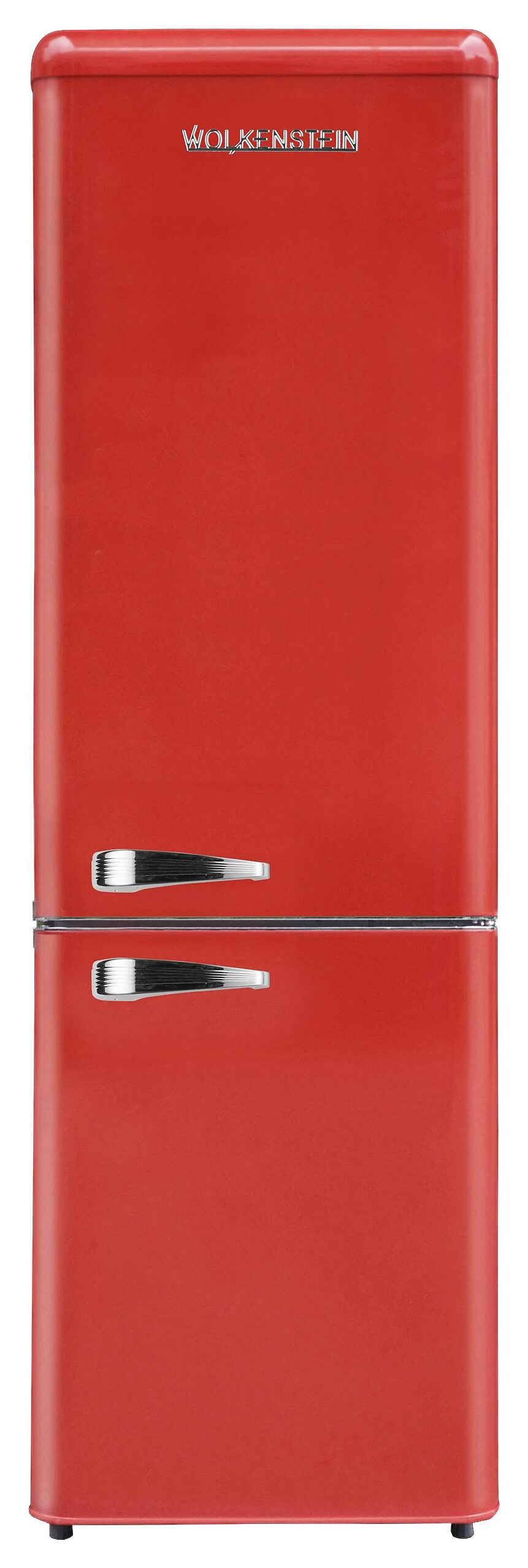 Wolkenstein Retro Kühl-/Gefrierkombination KG250.4RT FR rot B/H/T: ca. 54,6x177,5x62,6 cm