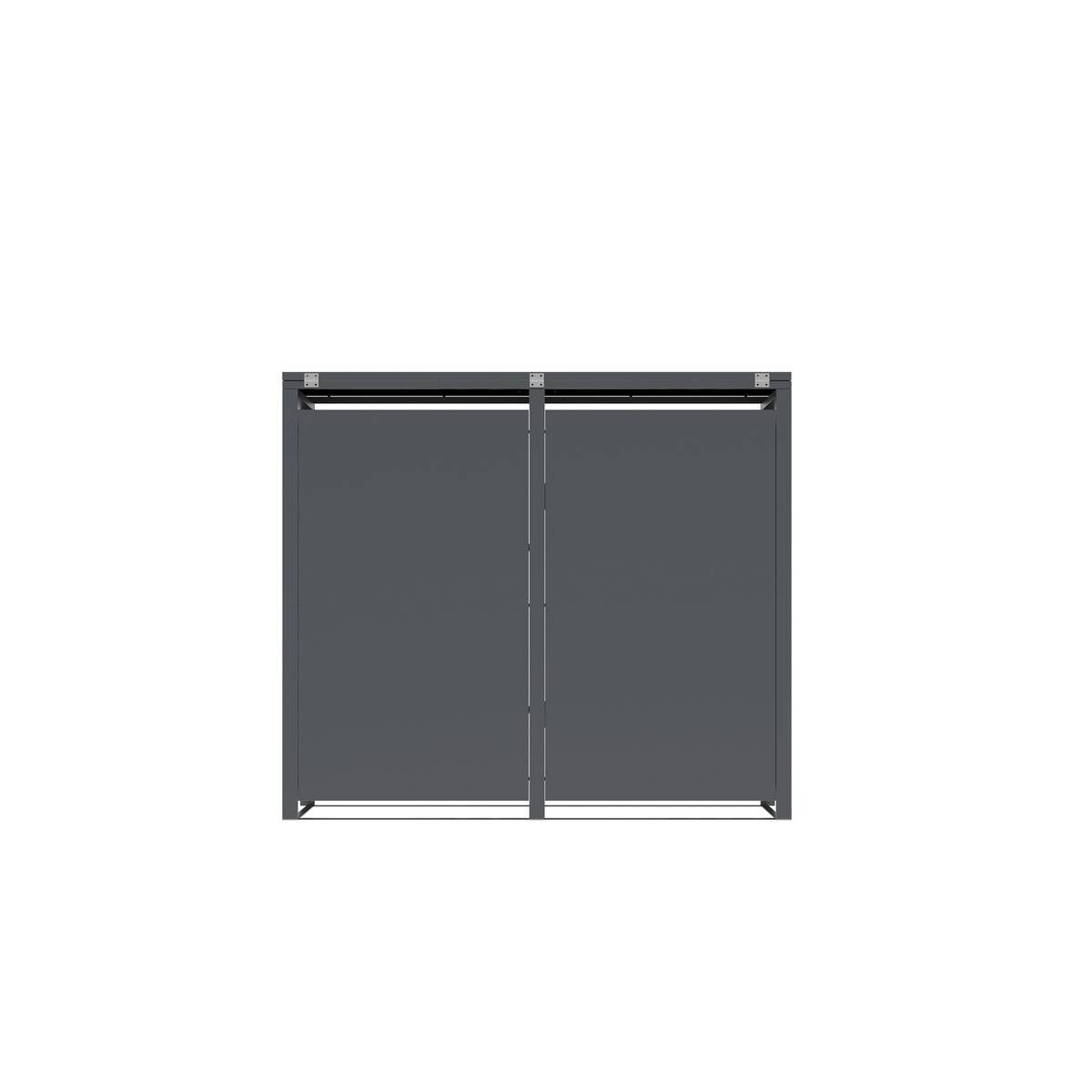 Westmann Mülltonnenbox Status anthrazit B/H/L: ca. 132x116x80 cm