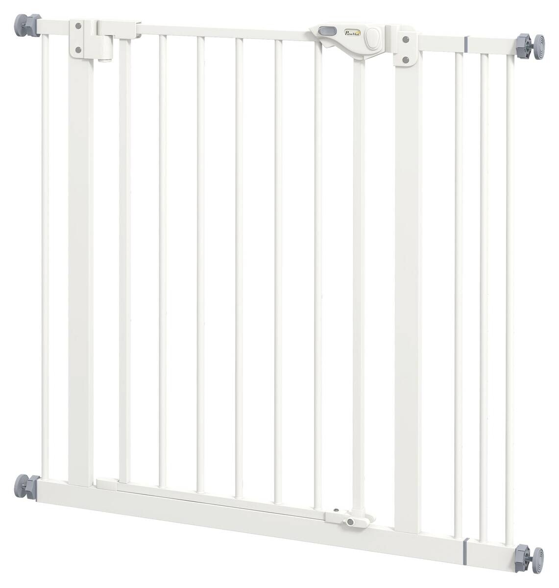 PawHut Türschutzgitter weiß Metall B/H/L: ca. 2x77x87 cm