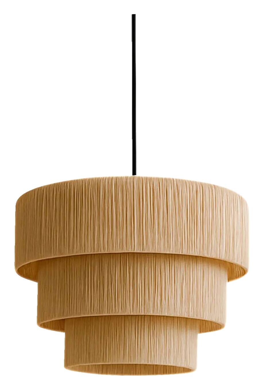 Opviq Pendelleuchte creme Kunststoff B/T/L: ca. 40x40x40 cm E27 1 Brennstellen