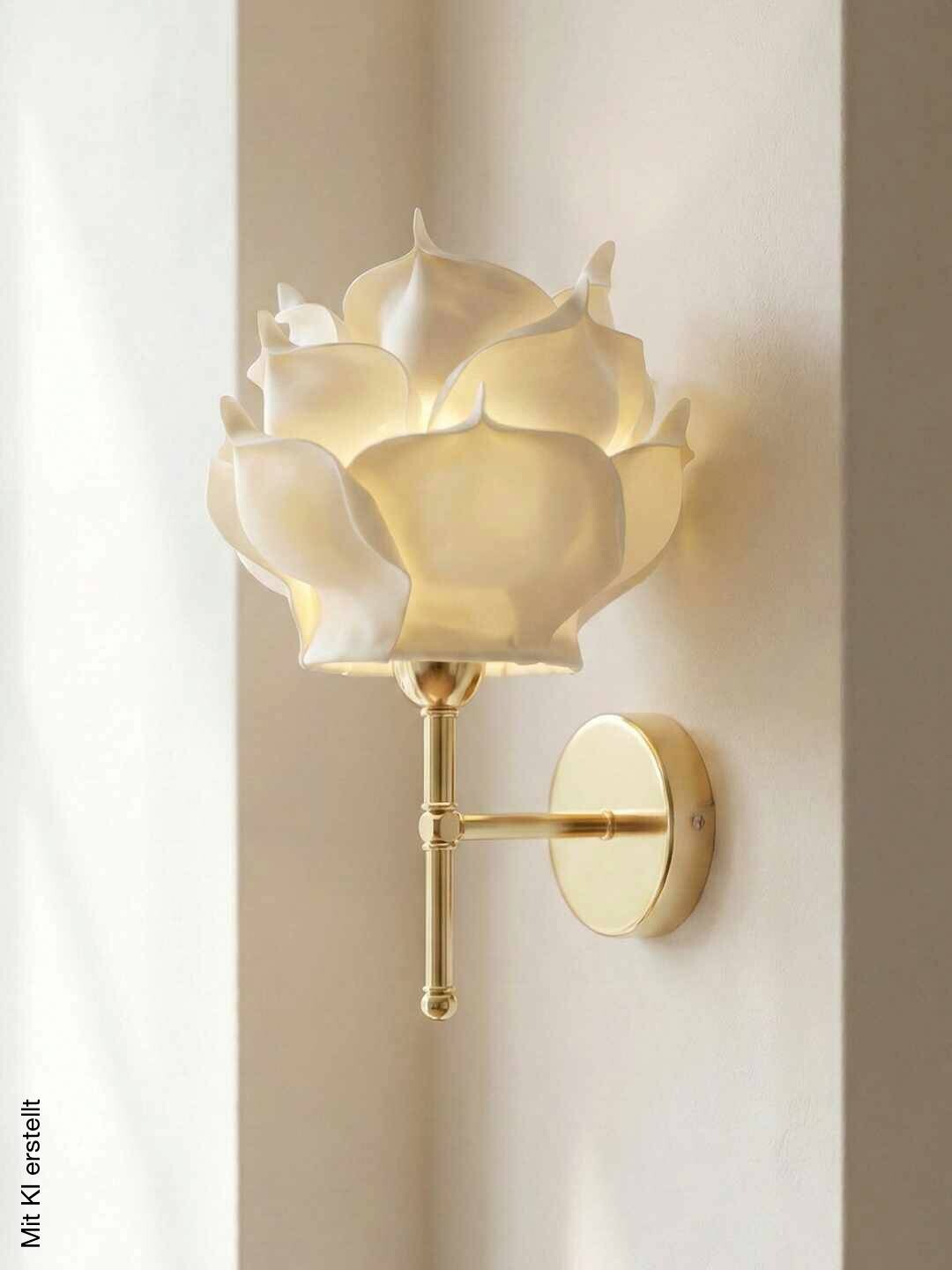 Opviq Wandleuchte gold beige Metall B/H/T/L/D: ca. 24x40x24x24x24 cm 1 Brennstellen