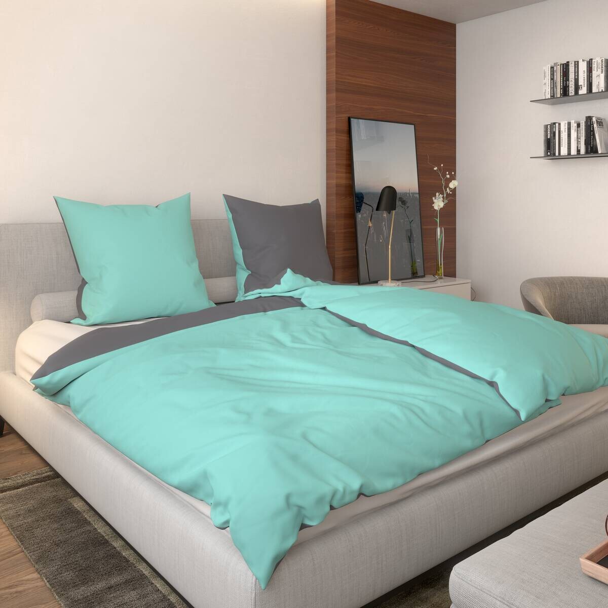 Baumwoll Wende Bettwäsche Renforce