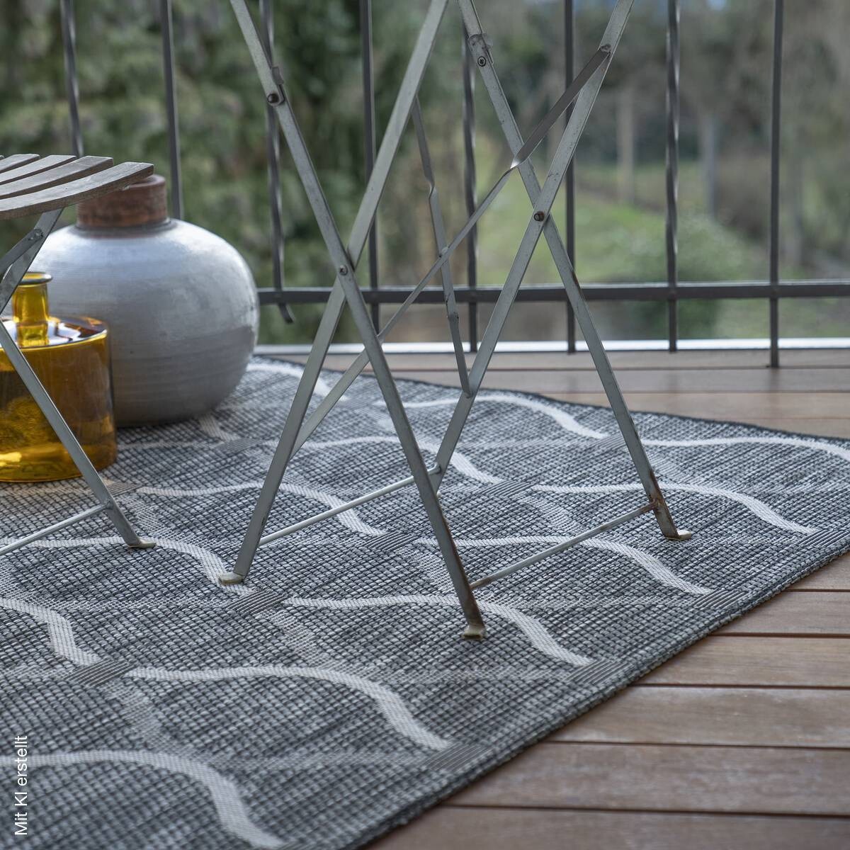 Obsession Teppich My Outdoor grau B/L: ca. 160x230 cm