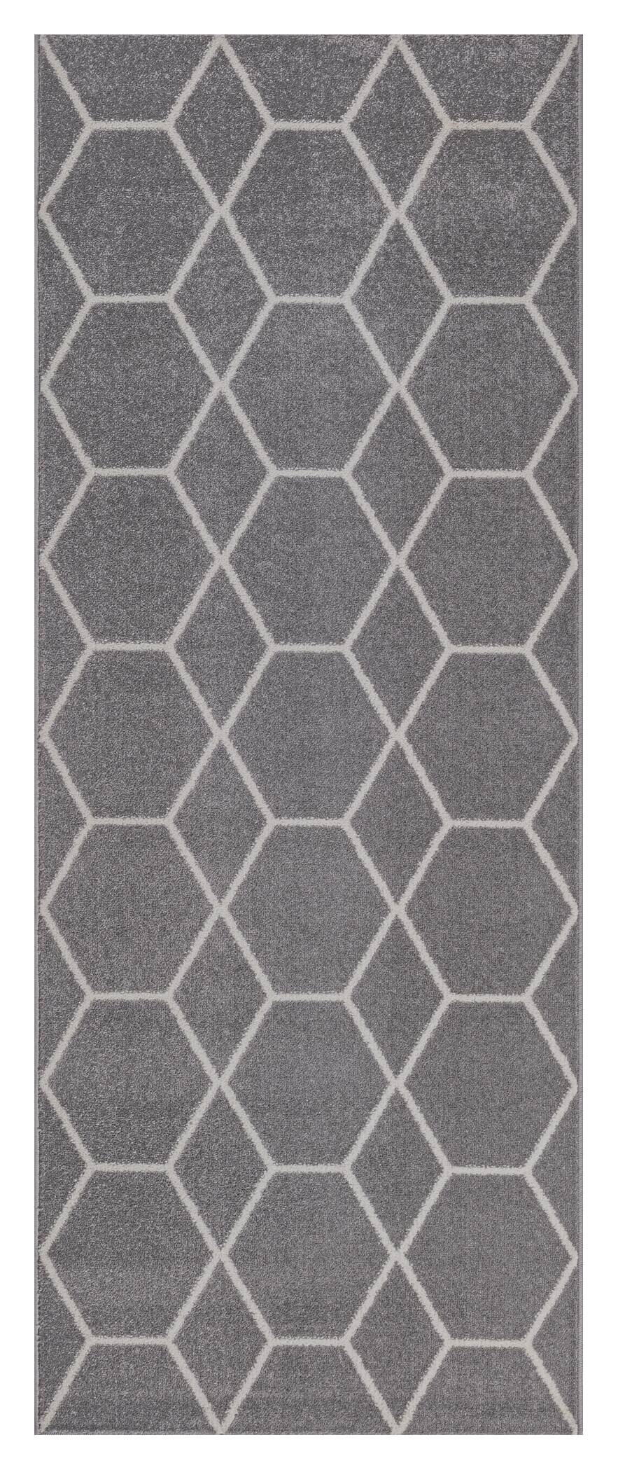 Sanat Teppich Trellis grau B/L: ca. 80x200 cm