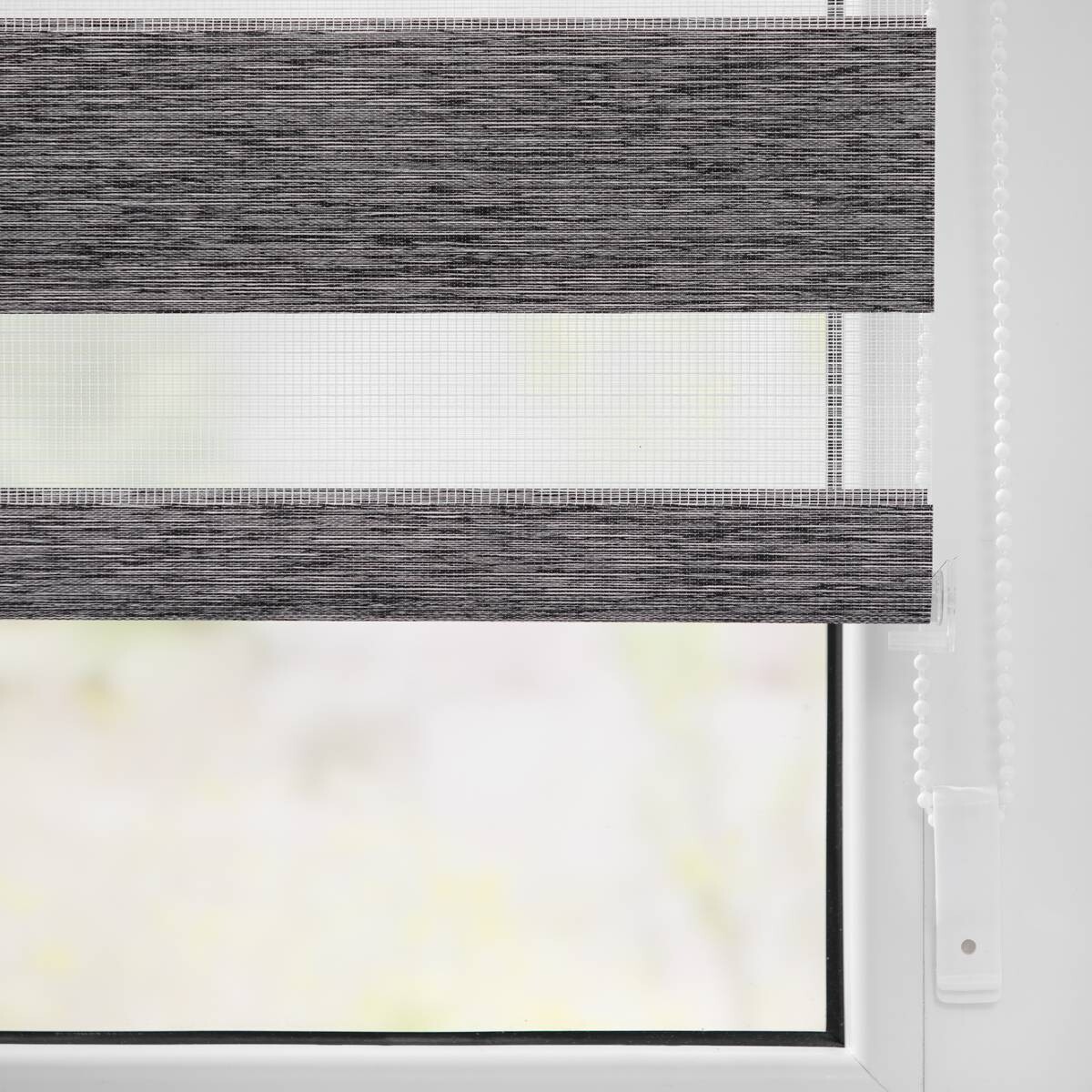 LICHTBLICK Doppelrollo Duo Go Green dunkelgrau B/L: ca. 60x150 cm