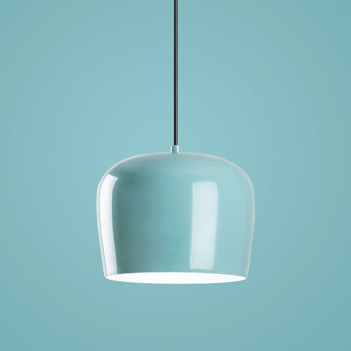 Opviq Pendelleuchte türkis Metall B/H/T: ca. 23x114x23 cm E27 1 Brennstellen