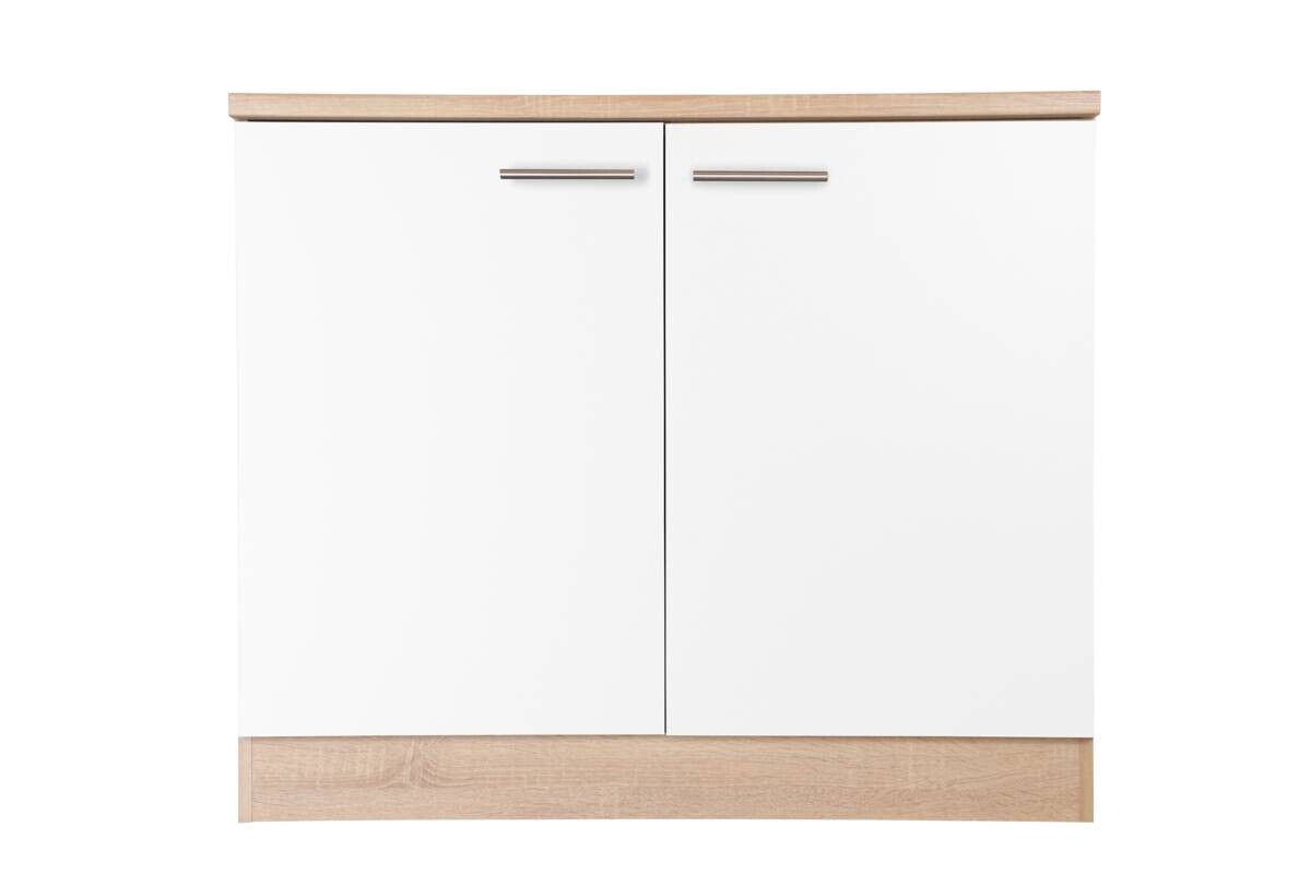Spülenunterschrank Merle weiß B/H/T: ca. 100x85x60 cm