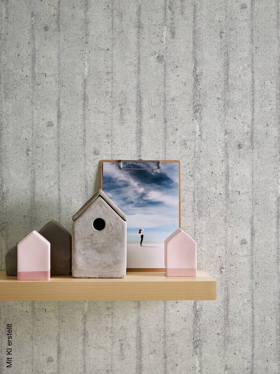 A.S.Creation Vliestapete grau B/H/D: ca. 53x1005x9 cm