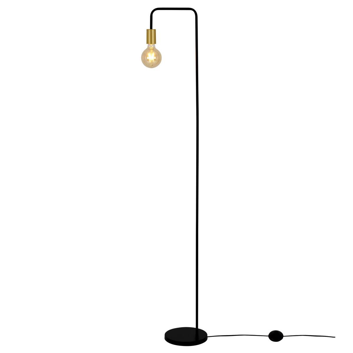 Näve Leuchten Stehlampe 2097222 schwarz Kunststoff Metall B/H/T: ca. 20,5x150x20,5 cm 1 Brennstellen