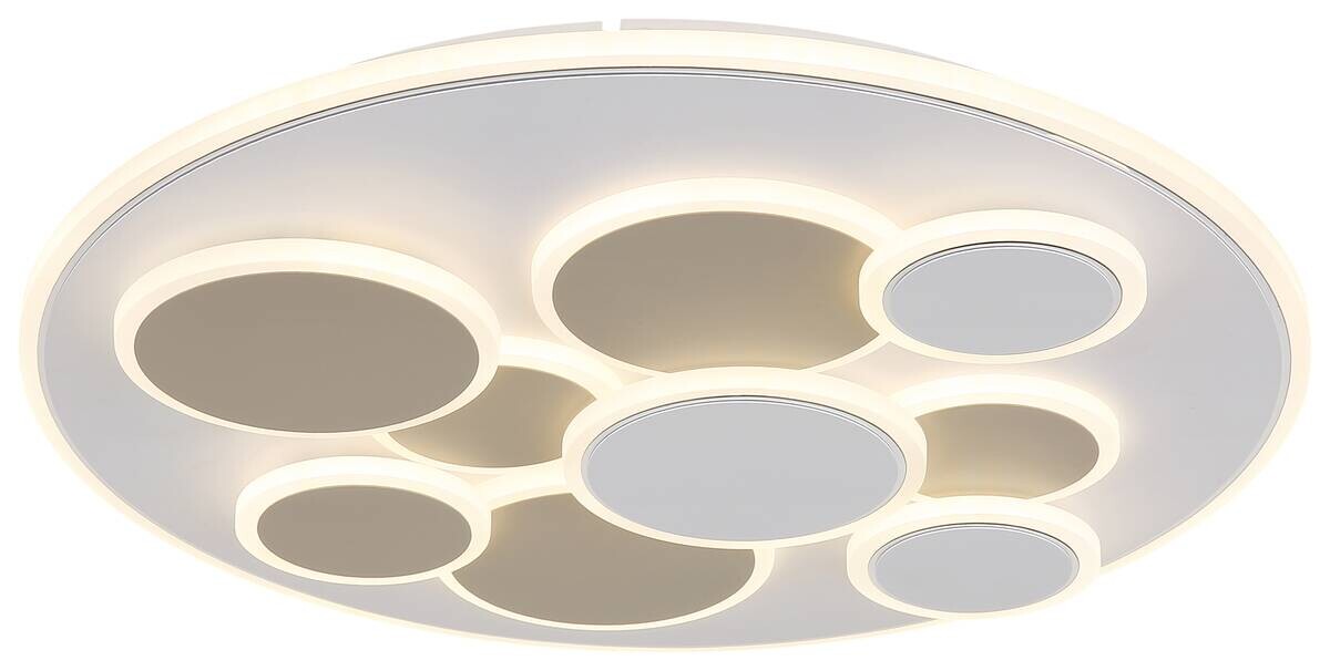 GLOBO LED-Deckenleuchte sand weiß Metall H/D: ca. 6x48,5 cm 1 Brennstellen