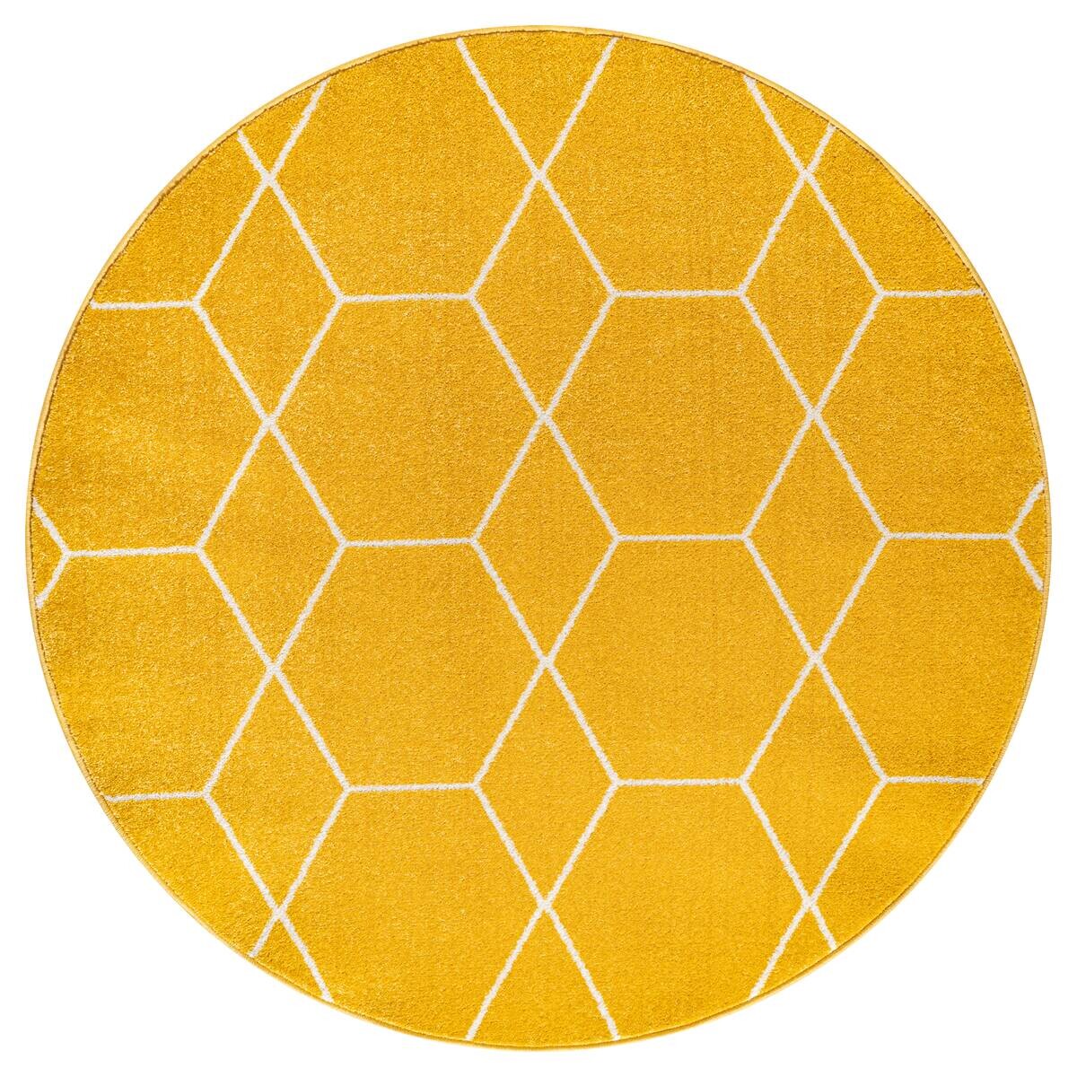 Sanat Teppich Trellis gelb B/L: ca. 200x200 cm