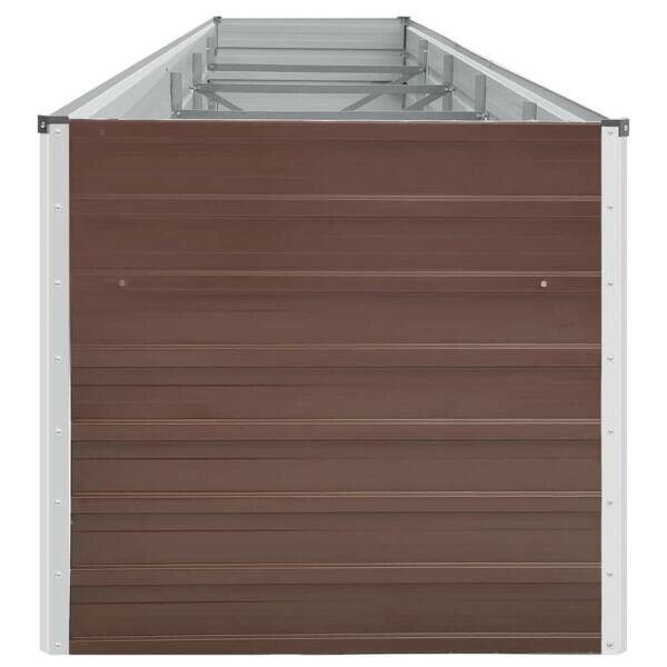 Garten-Hochbeet braun Stahl B/H/L: ca. 80x45x400 cm