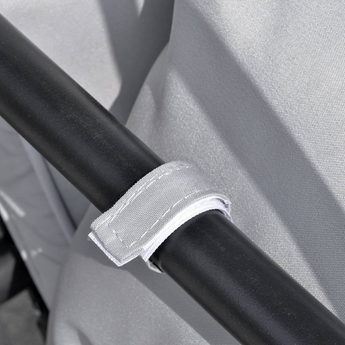 Outsunny Hollywoodschaukel grau Metall B/H/L: ca. 114x170x209 cm