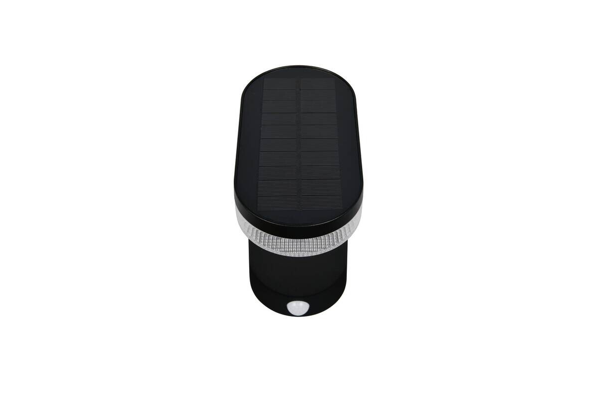 Solar-Außenwandleuchte schwarz B/H/T: ca. 9,8x25,9x2,5 cm