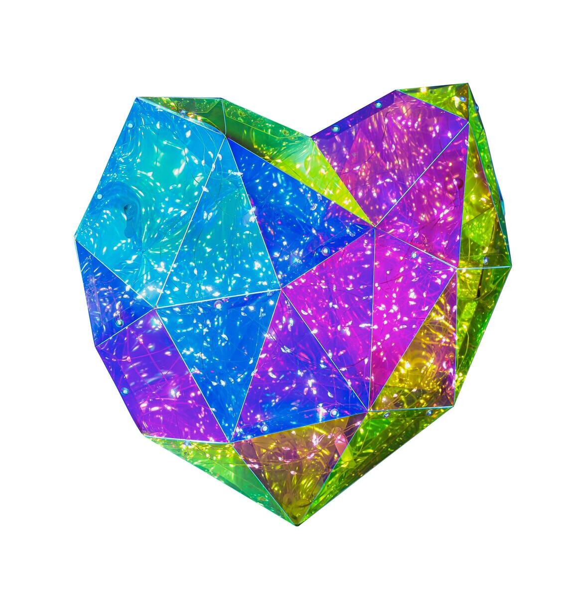 Nolo LED-Dekoleuchte Heart transparent B/H/T: ca. 45x9x38 cm