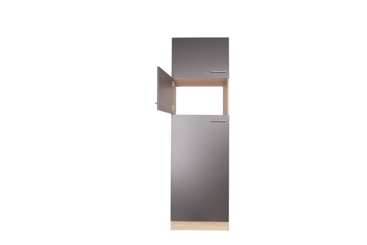 Kühlumbauschrank Merle grau B/H/T: ca. 60x200x60 cm